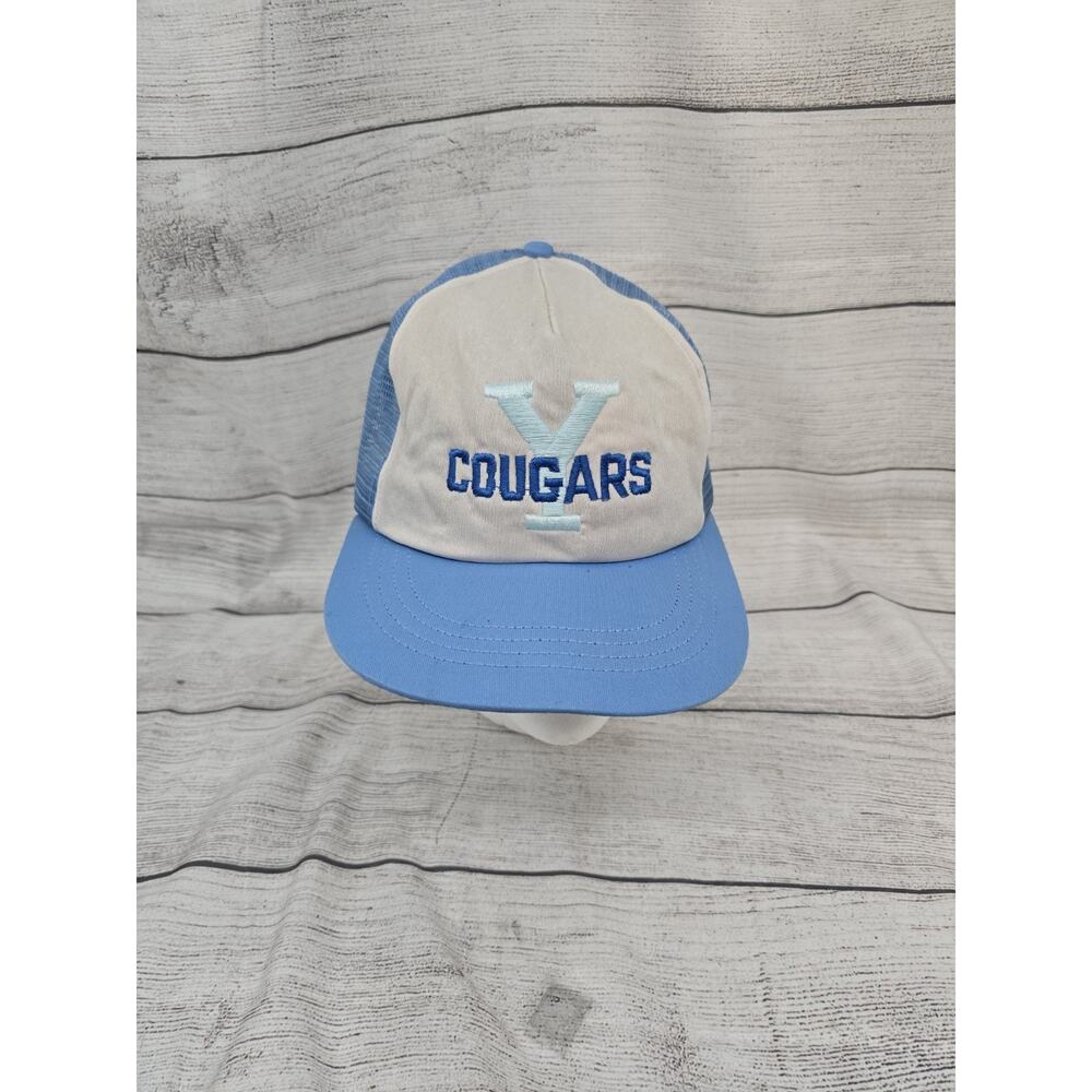California Headwear Brigham Young Cougars BYU Snapback Vintage Trucker Hat 90's
